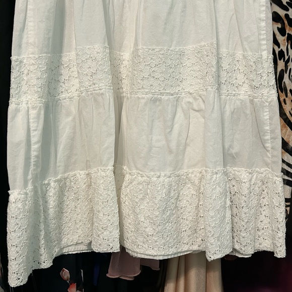 Apt. 9 White Lace Striped Dress - Picture 8 of 10